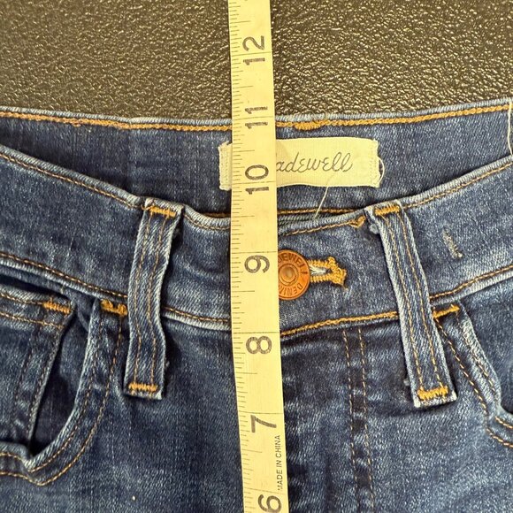 Madewell Womens 9” Mid-Rise Skinny Jeans Size 26 Dark Wash Denim Style L9933 - Picture 4 of 10